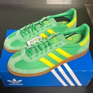 Adidas Men's Green and Yellow Handball Spezial Sneakers